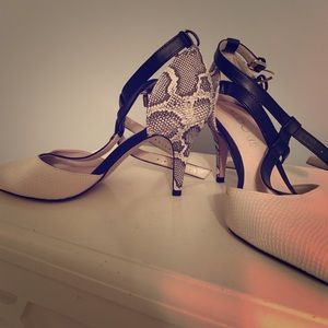 ALDO snake skin heels